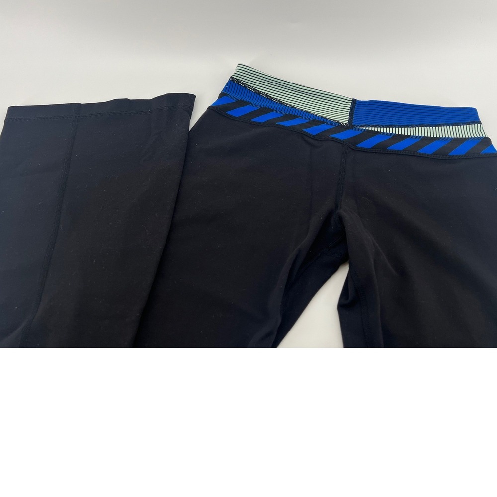 Lululemon Womens Groove Nulu Pant Flare Black High Rise Yoga Pants Size 6 32"
